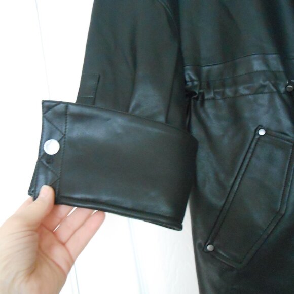 Kobi Halperin Faux Leather Jasmine Coat NWT - Picture 5 of 12